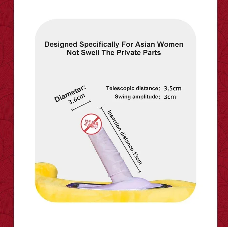 2 in 1 Stuffed Animal, Remote Control 3 Speed 9 Vibration Frequency Heating Function Automatic Thrusting Plush Dildo for Women