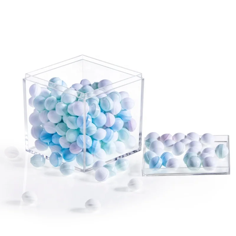 Acrylic Candy Box Favor Mini Acryl Square Storage Container Clear