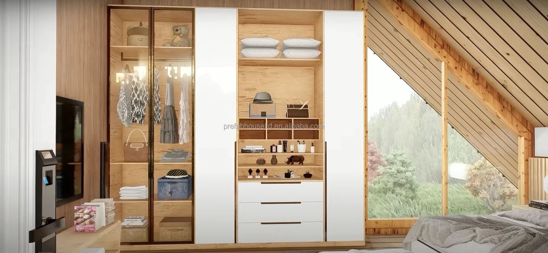 Image showcasing Luxury Prefabricated Houses - Fast Install & Customized Color