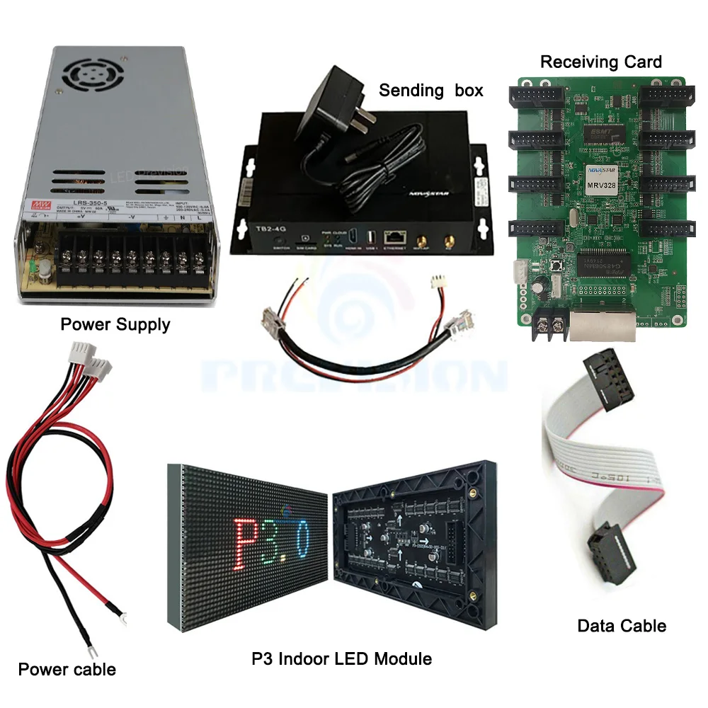 Indoor P3 192x96mm LED Screen Module - Full Color & High Res