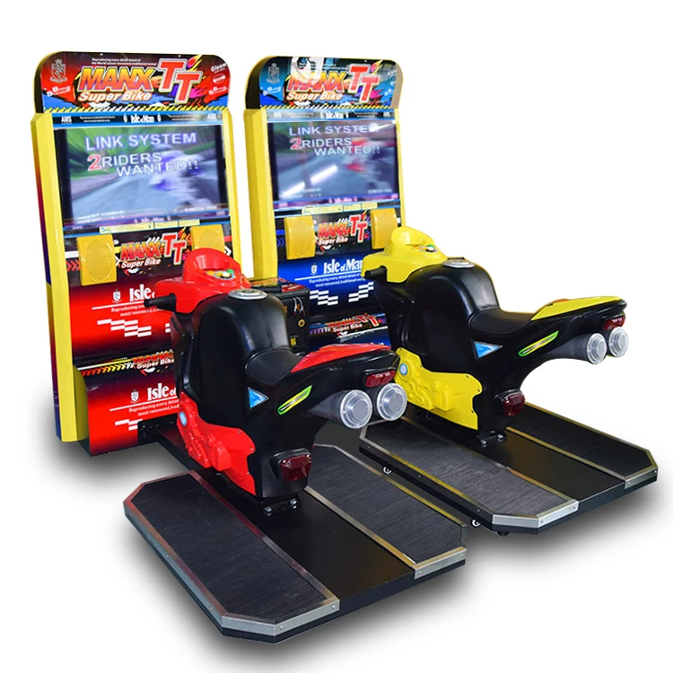 High Quality Double Player  Coin Operated Arcade Motorcycle Game Machine Racing Simulator Ride Motor Game for Game Center