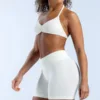 Sling bra white pure white shorts