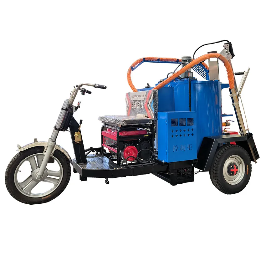 Hand push Asphalt crack Sealant heating cart for road pavement repair process