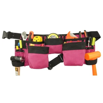 Factory Custom High Quality Tool Apron Bag Waist Work Pink Tool Belt