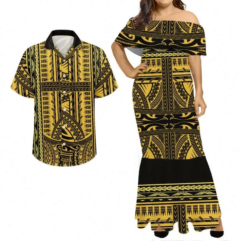 white christmas dresses 2023 Hot Sales Polynesian dresses Design Custom Island Fashion One-Sh –  MORNWORLD