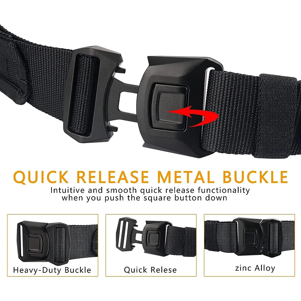 Durable Wear-resistant Lightweight Sports Tactical Belt Adjustable Training Quick Release Nylon Belt