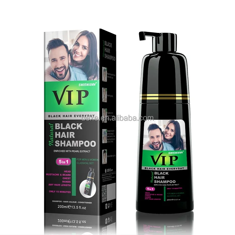 Dexe Vip Natural Hair Color Permanent Hair Dye Shampoo Fast 5 Mins