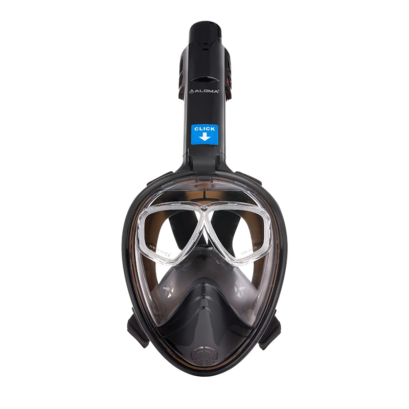 Custom ALOMA  Professional diving&swimming Waterproof Underwater Scuba Full Face Snorkel adult diving mask
