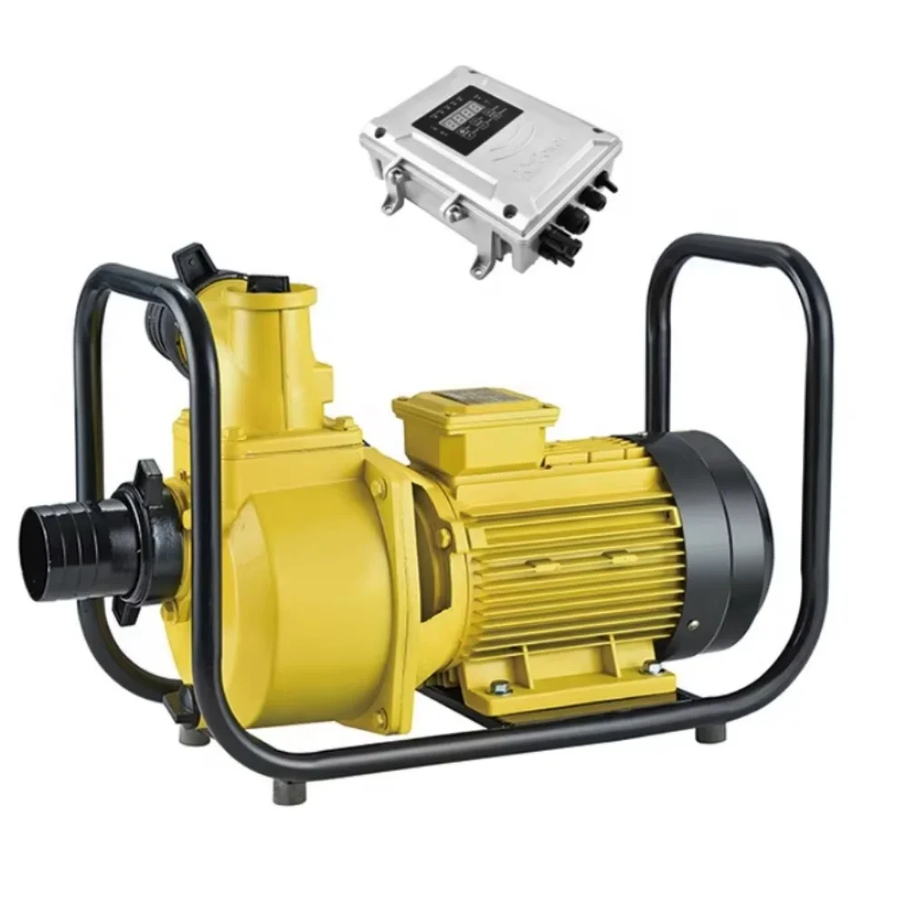 OEM ODM 2200W 3HP DC Large Flow Solar Self-Priming Solar Surface Water Pump for Agricultural Irrigation