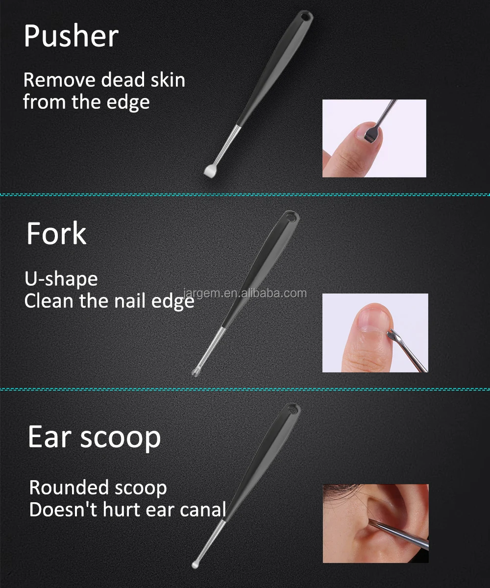 8 In 1 Carry On Stainless Steel Zinc Alloy Nail Clipper Beauty Tools