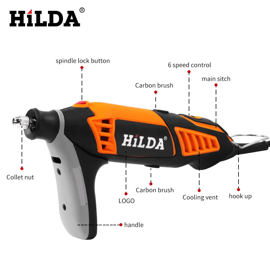 HILDA Electric Drill Dremel Grinder Engraving Pen Mini Drill Electric  Rotary Tool Grinding Machine Dremel Accessories Power Tool 201225 From  Xue009, $40.62