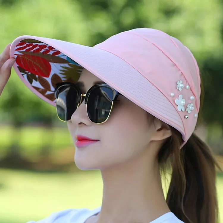 Sombreros De Sol De Verano Para Mujer Visera Con Cabezas Grandes Playa  Gorro Fem