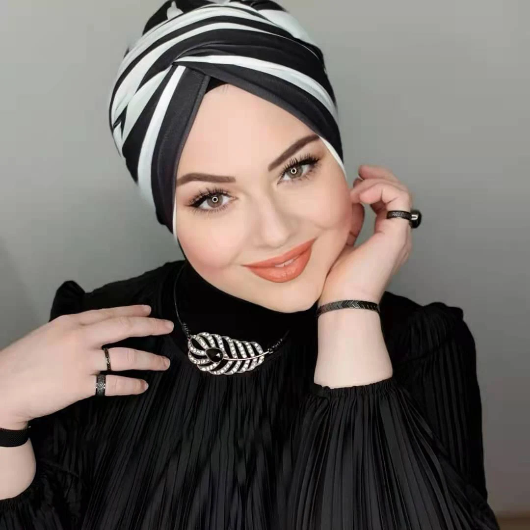 MOTIVE FORCE 2024 New Design Muslim Hijab Women Fashion Hijab Muslim Malaysia Arab Hijab Turban