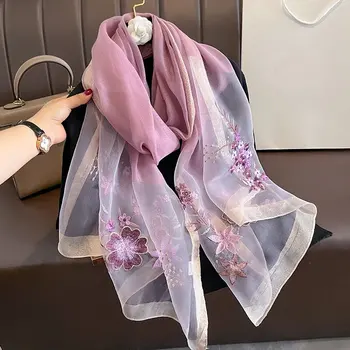 Shop Our 2023 Collection of Elegant Flower Pattern Silk Scarves