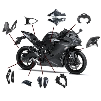 100% 3k Full Carbon Fiber Motorcycle Body Parts Fairing Kit Front Rear 