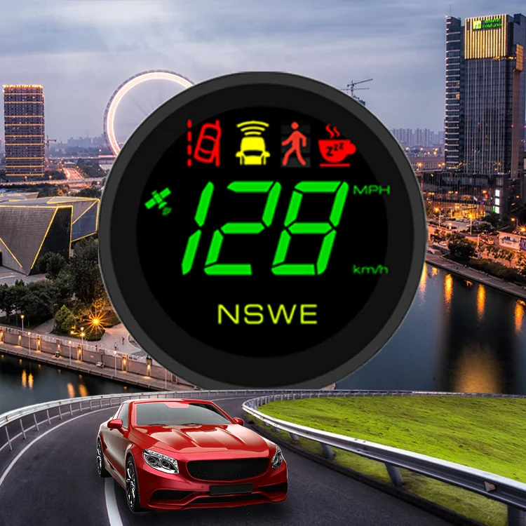 New Led Auto Digital Multifunction Gauge Tesla Model Y Heads Up Display Speedometer With