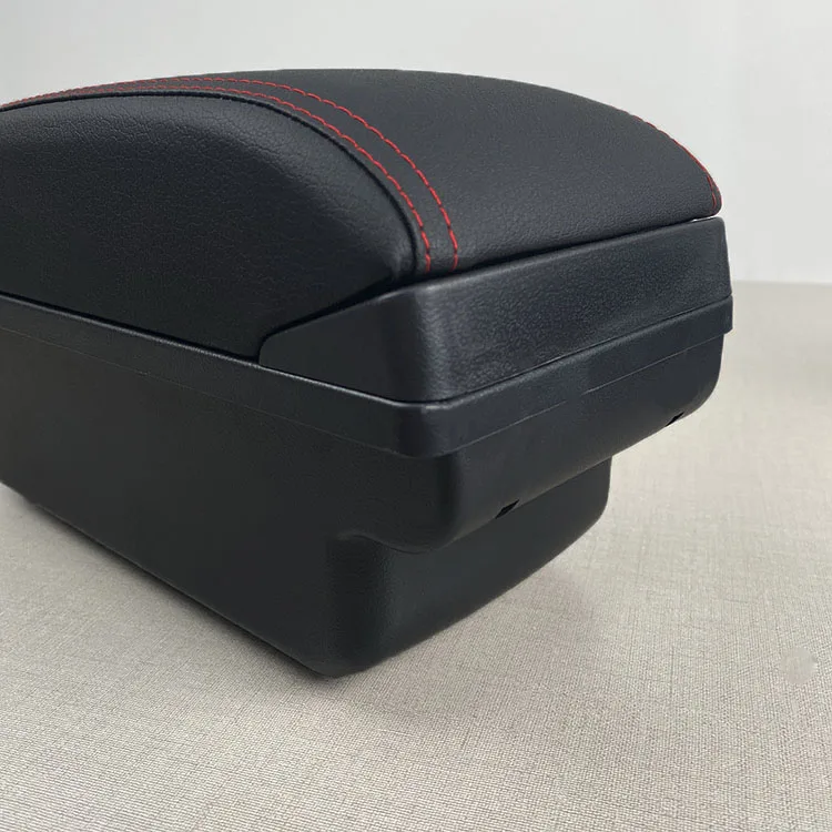 product universal split type car arm rest center console storage box adjustable armrest box with cup holder usb-8