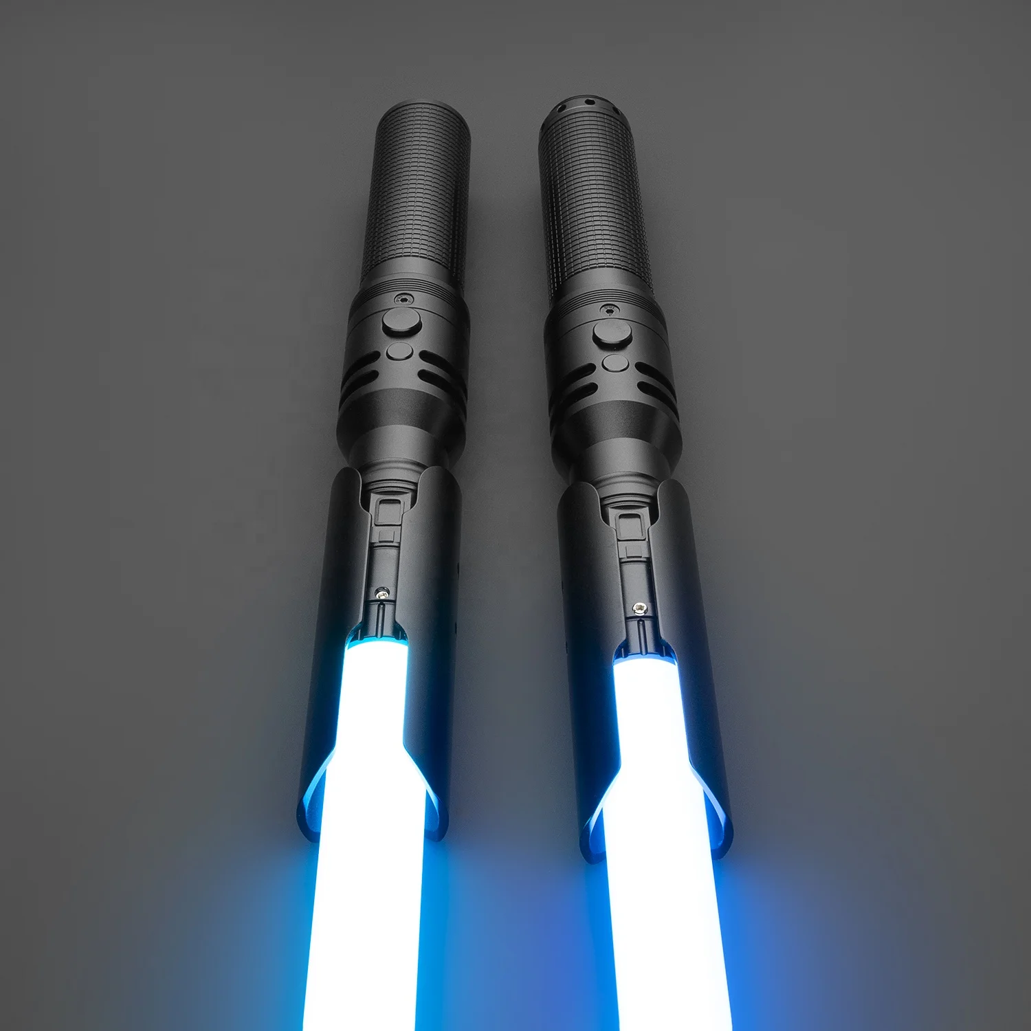 Rgb Light-up Double Blade Lightsaber Toy Keychain For Kids