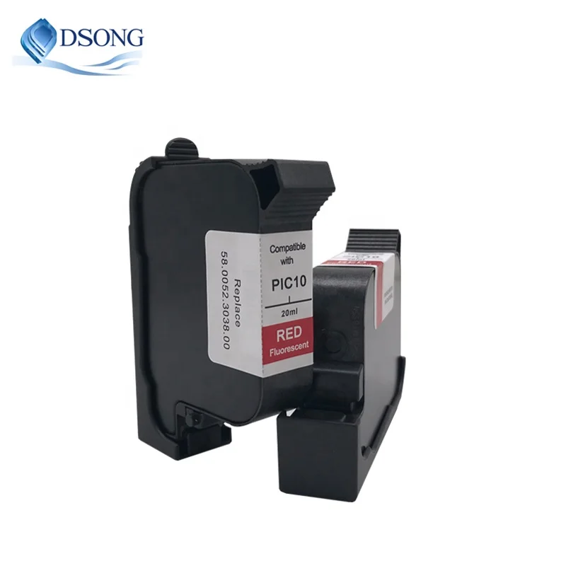 FP PostBase PIC10/PIC40 Fluorescent Red Ink Cartridge Set Francotyp-Postalia Postbase Postage Meter Machine