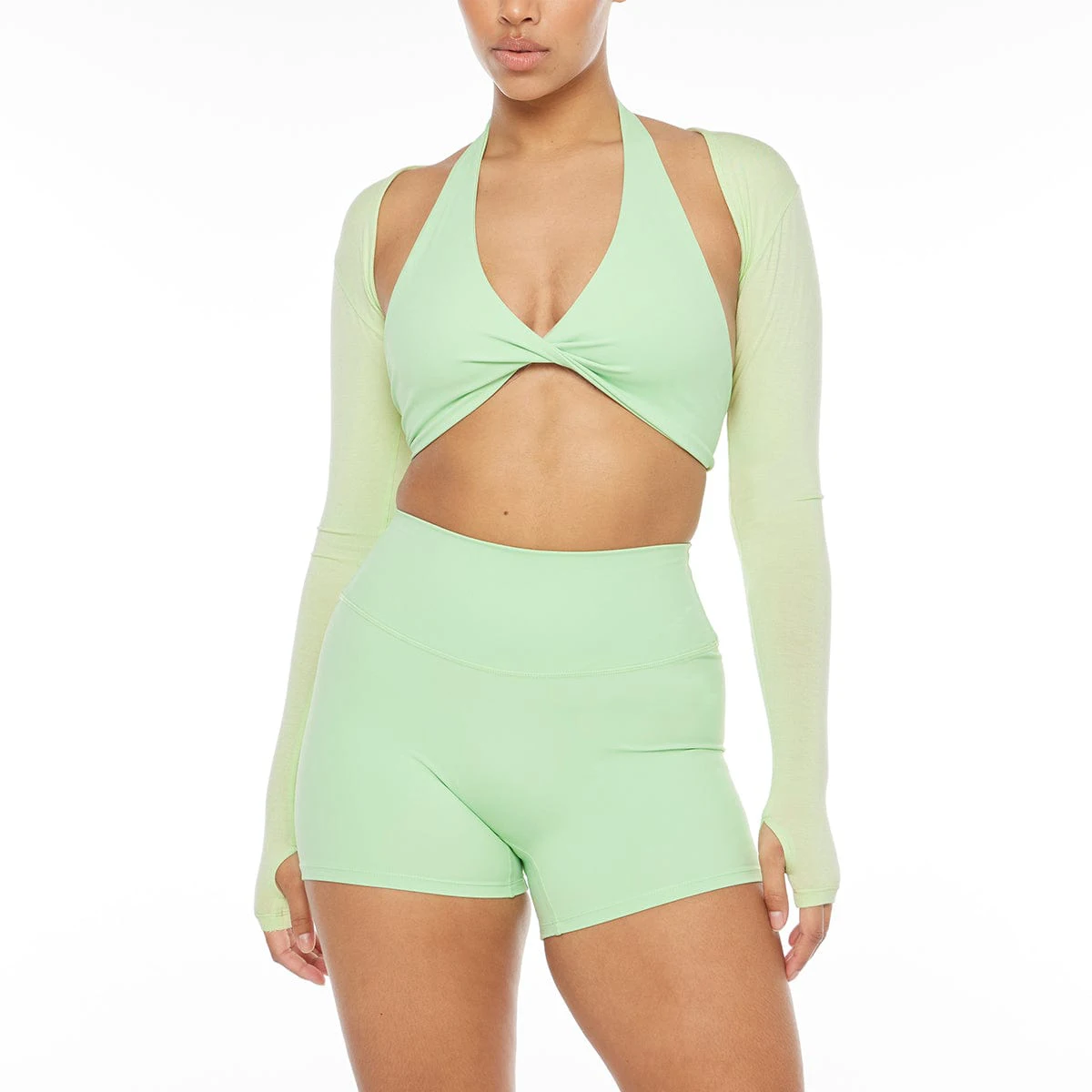 Customize Oem Logo Four-Way Stretch High Impact Open Back Yoga Sports Bras Tops Shorts 3 Pieces Workout Sets for Women Yoga Sets