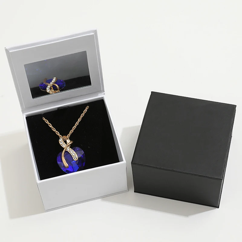 Custom Logo Luxury Jewelry Box Elegant Packaging Design