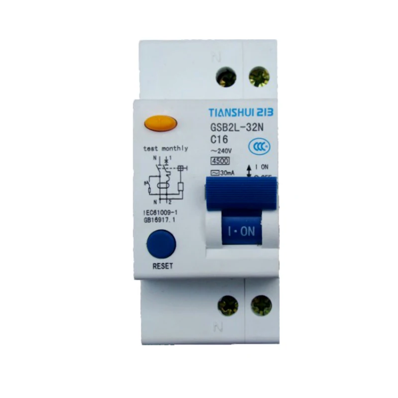 RCD RCCB ELCB 2 Pole 4 Pole Earth Leakage Circuit Breaker