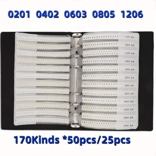 Resistor Kit Book 0805 Chip Resistor Smt 0201 0402 0603 0805 1206 1