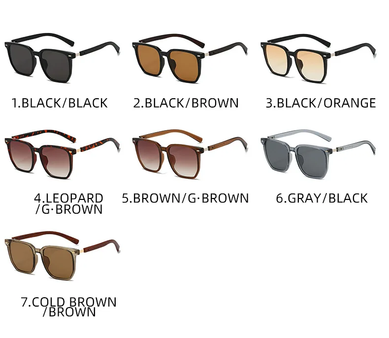 Square Polarised Sunglasses For Men And Women Uv Protection_voghion.com