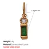 Pj282Gng Green Stone Gold Pendant