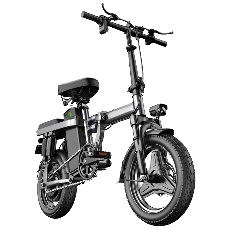 Eu Stock Electric City Bike 14" Folding Electric Bikes For Adults Teens 250w Mini Ebike Urban