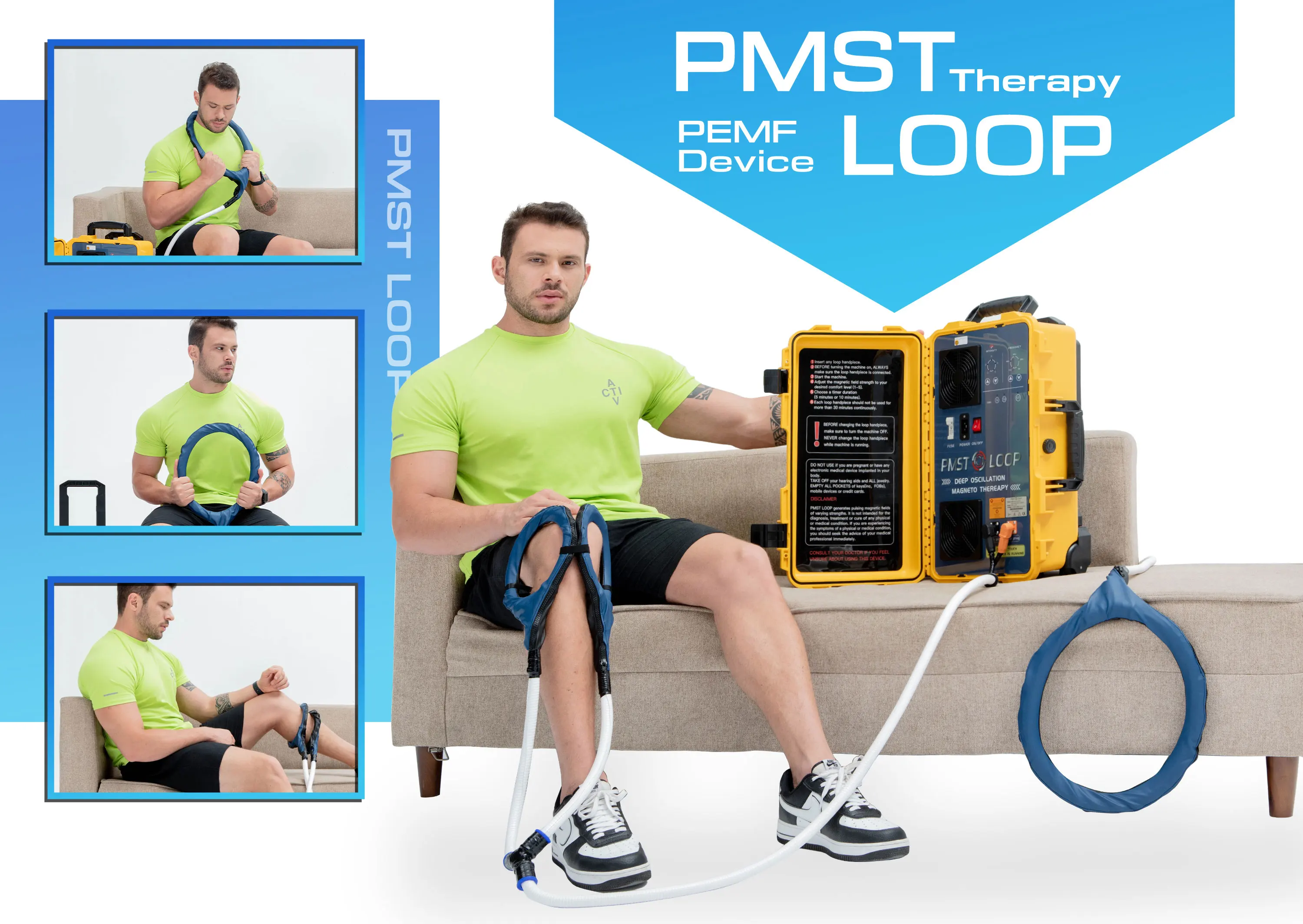 Kaphatech Portable Pemf Device For Acute Pain And Injury Pmst Loop Body