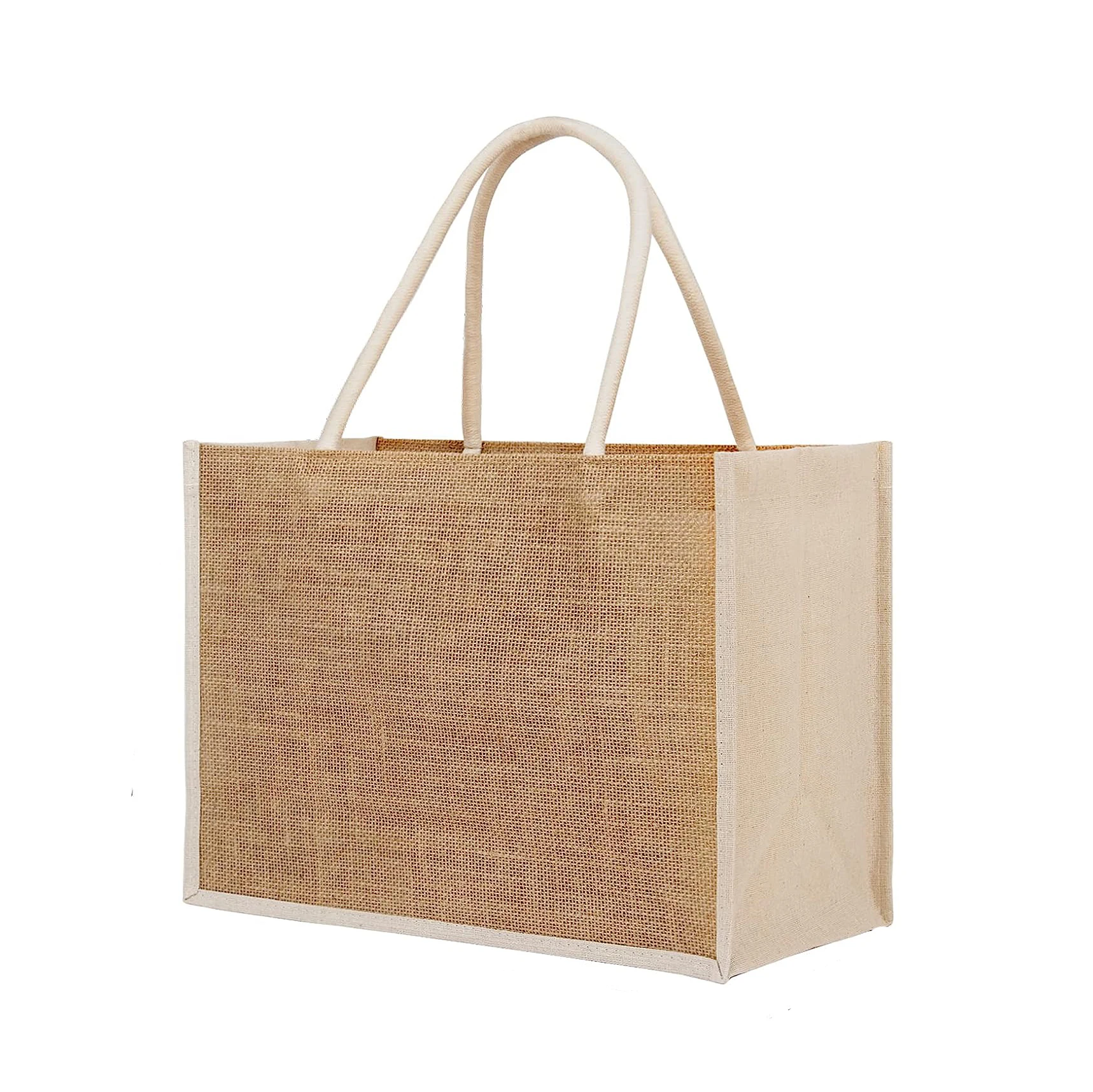 Wholesale Plain Shopper Bag Custom Printed Large Natural Eco Friendly