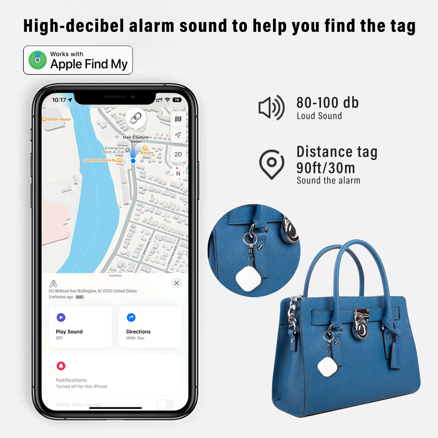 Factory Air Tag Find My Smart Device Mini Gps Tracker Global Positioning Tracker for Phone Lost Wallet Dogs Kids Cars