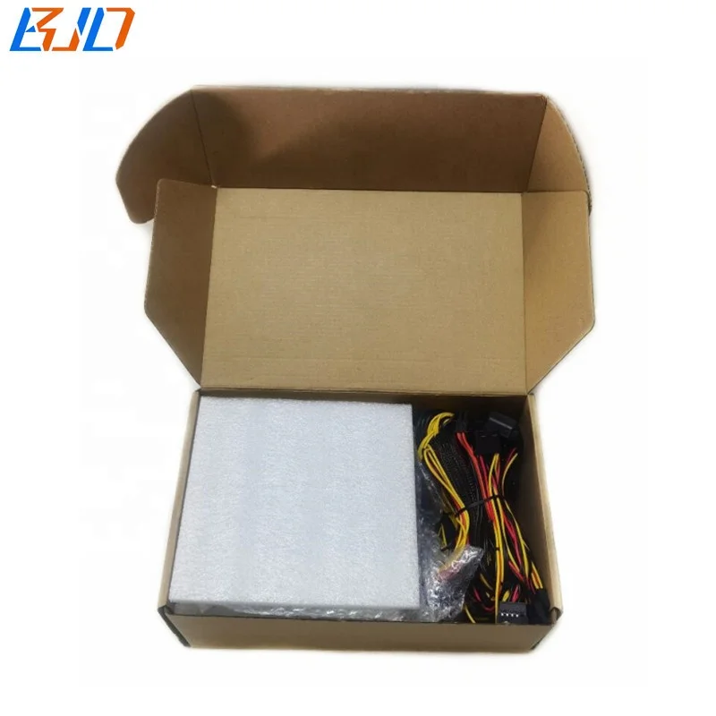 Новый Настольный импульсный источник питания 1800 Вт ATX 24PIN PSU 180Vac-277Vac бесшумный вентилятор с поддержкой 8 видеокарт