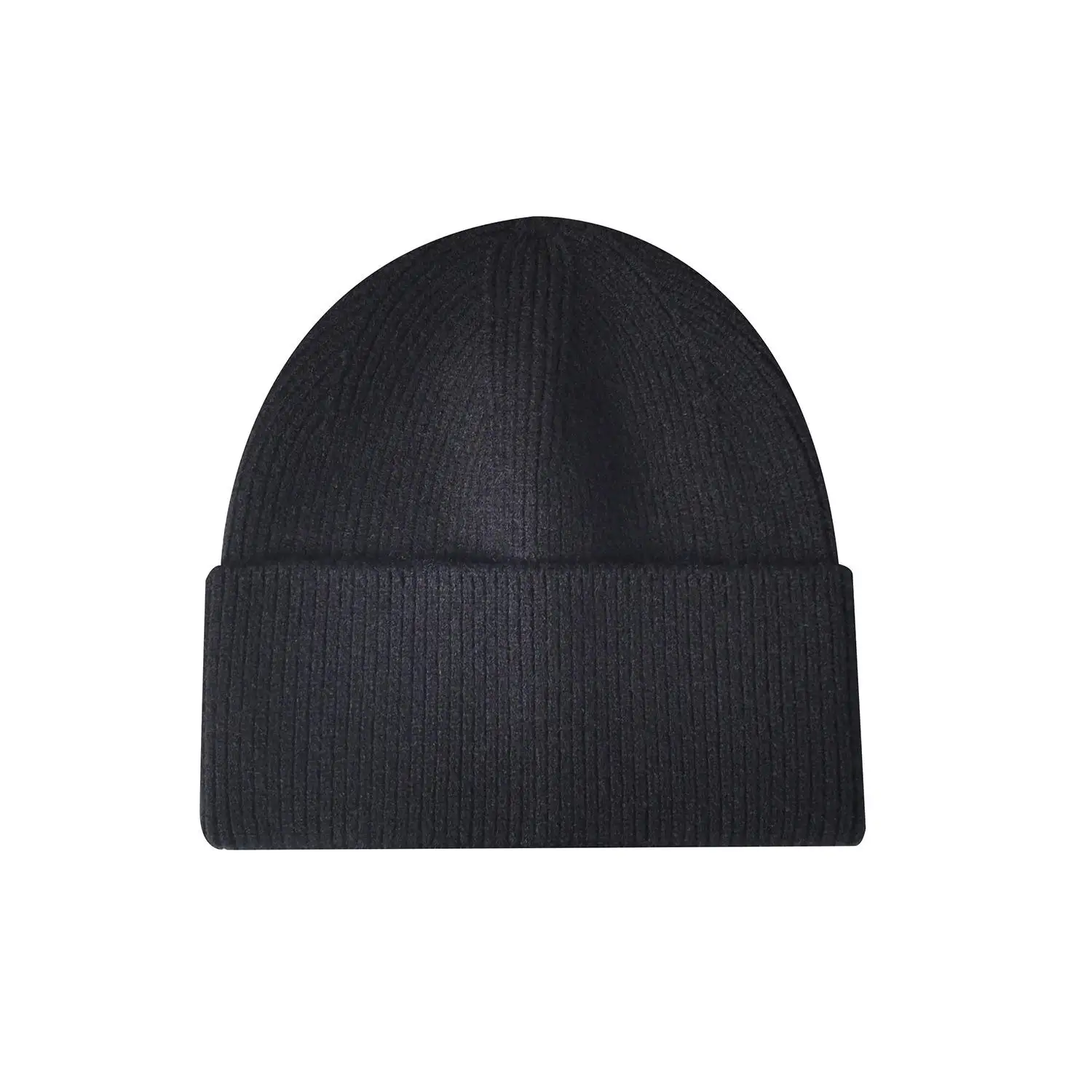 Acrylic Beanies With Custom Patch On Front And Embroidery Logo On Back,Knitted High Quality