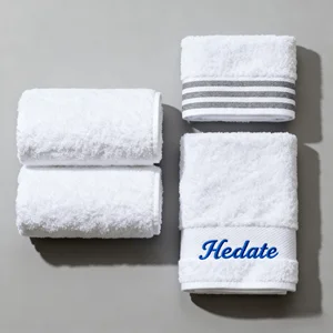 100% Cotton Woven 16S Yarn Solid Color Hypoallergenic Absorbent Durable 70x140cm Bath Towel Set for Hotel Home Spa & Travel Use