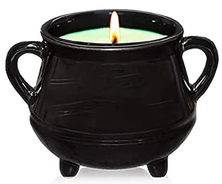 Ceramic Black Cauldron Empty Candle Jar No Handle Buy Cauldron Candle