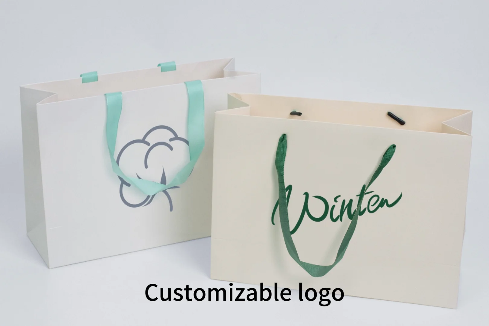 Custom Paper Die Cut Shopping Bags Reusable Gift Shipping Bags Bulk