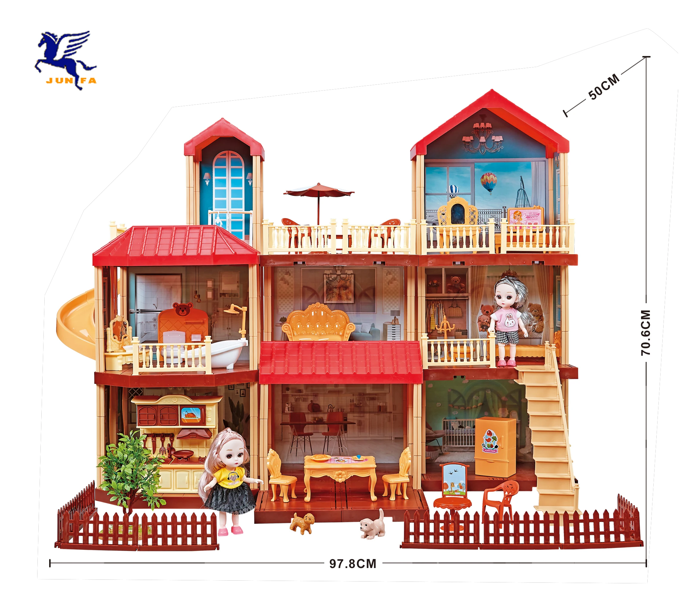 Building Blocks Dolls House Building Model Kits Toys Mini Kids Gift DIY 