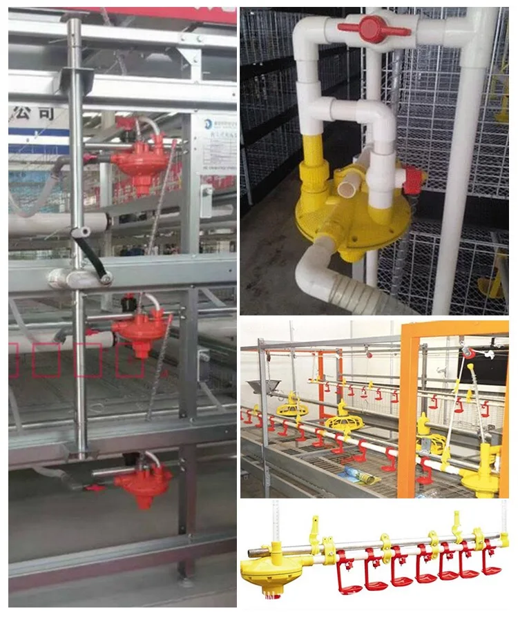 PVC Automatic Nipple Drinker Chicken Water Nipple Installation Red