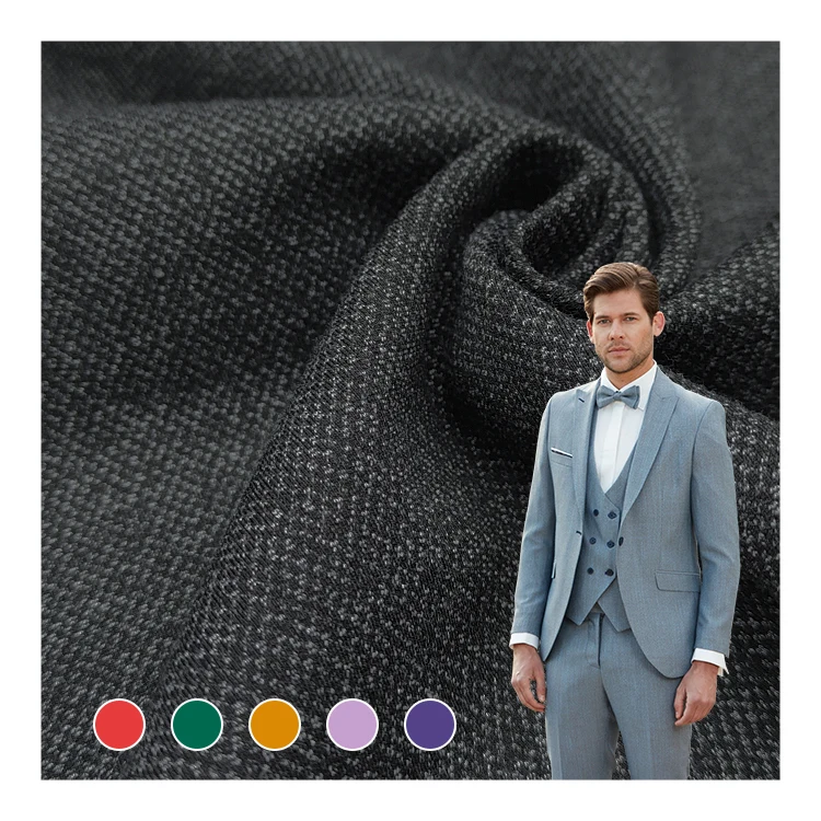 High Quality Knitted Roma Fabric Polyester Spandex Rayon Material Jacquard Fabric for Sale