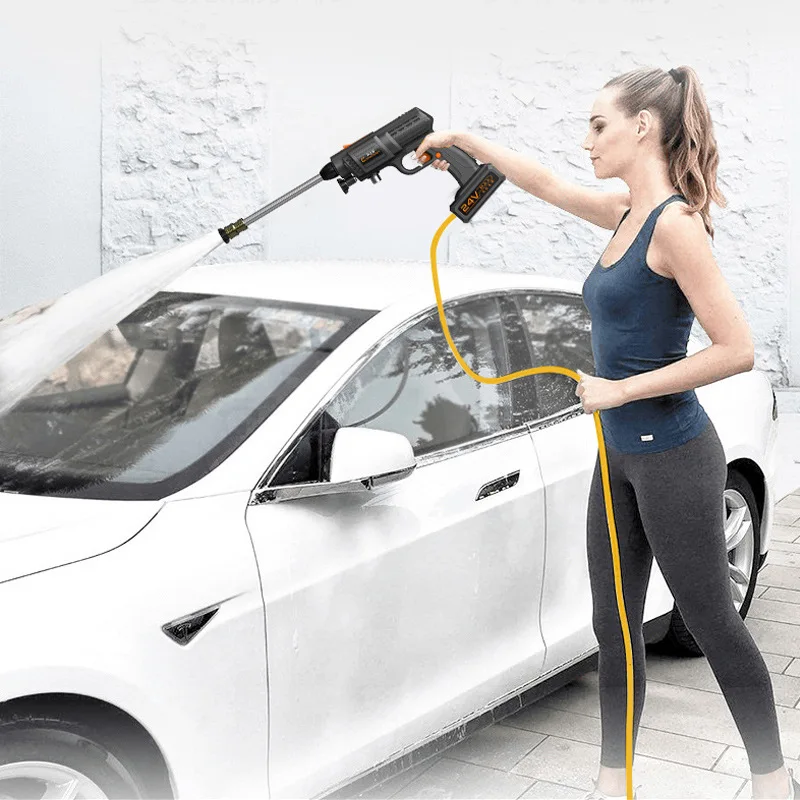 Amazon.com: RSPIC Lavadora a presión inalámbrica alimentada por pilas,  limpiador inalámbrico portátil de alta potencia, lavadora eléctrica con  boquilla ajustable 6 en 1, adecuada para lavar coches, vallas,  revestimiento de piscina, suelos