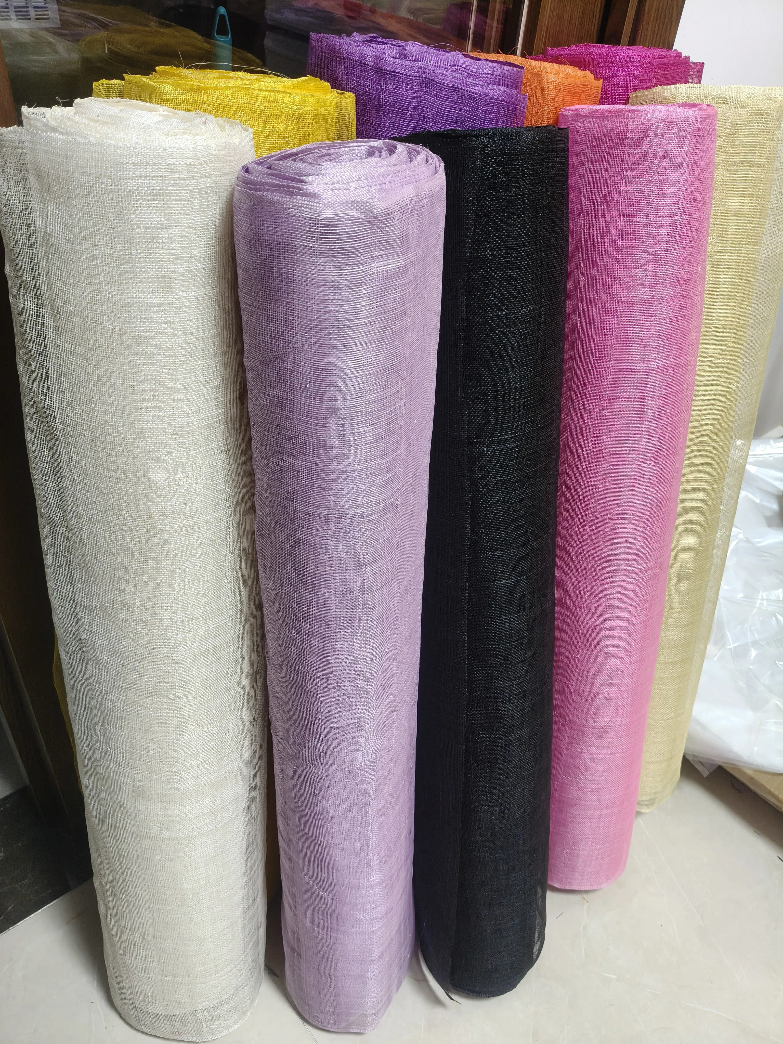Millinery Supplies Hat Base Decoration Materials Sinamay Fabric