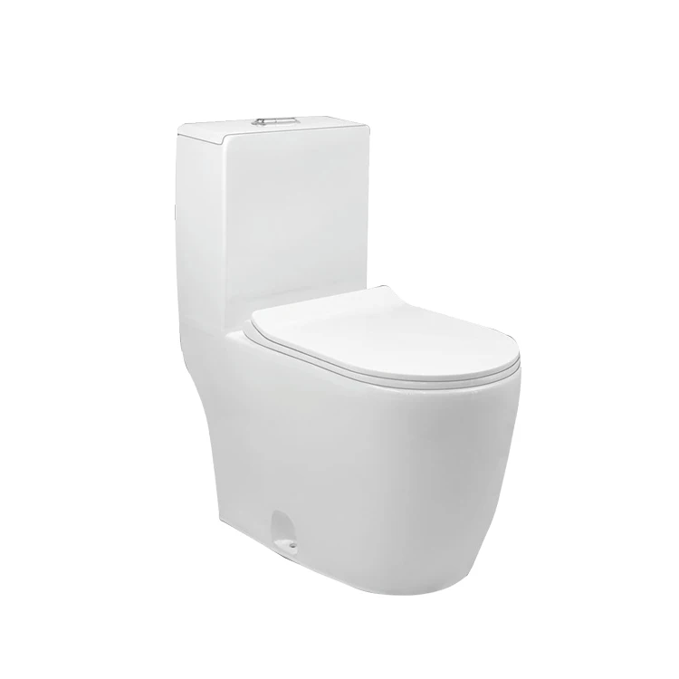 New Style White Ceramic WC Set Two-Piece Sanitary Ware with Unlock Pipe Water Tank Accessories for Bathroom Toilet Bowl