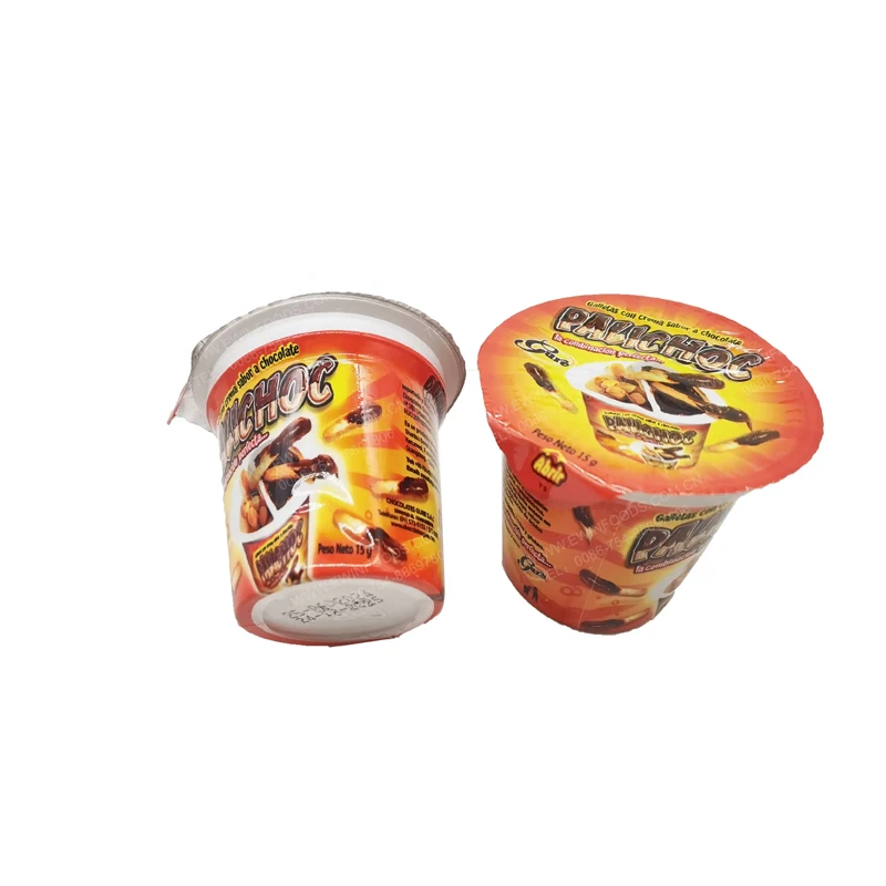Children Snack Chocolates Sweets Mini Chocolate Cup With Biscuit Stick