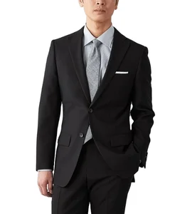 Men's Formal Business Suit Plus Size 100% Wool Anti-Shrink Anti-Static Anti-Wrinkle Single-Breasted Zipper Fly Pants Flat Front