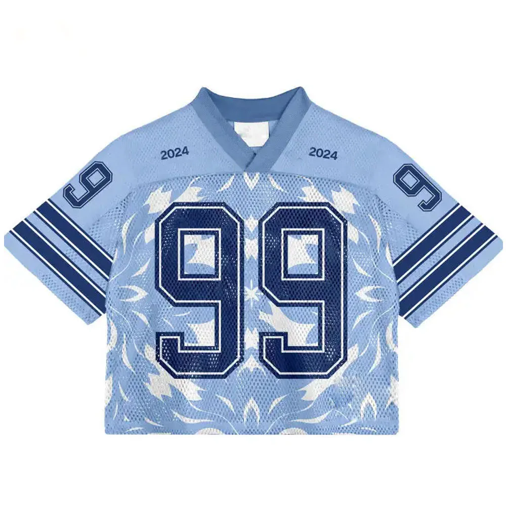 2025-ös év stílusos hőátvitel nyomtatású, 100% poliészter, gyors száradású amerikai futballmezek, teljes körű egyéni testreszabás és hímzés, retro dizájn