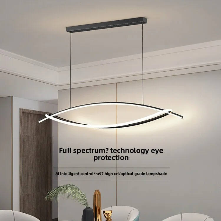 Ny trendig, personlig och kreativ designerlampa för barer och restauranger, nordisk minimalistisk linje, hänglampa för matsal och kontor, 220 V, LED, akryl