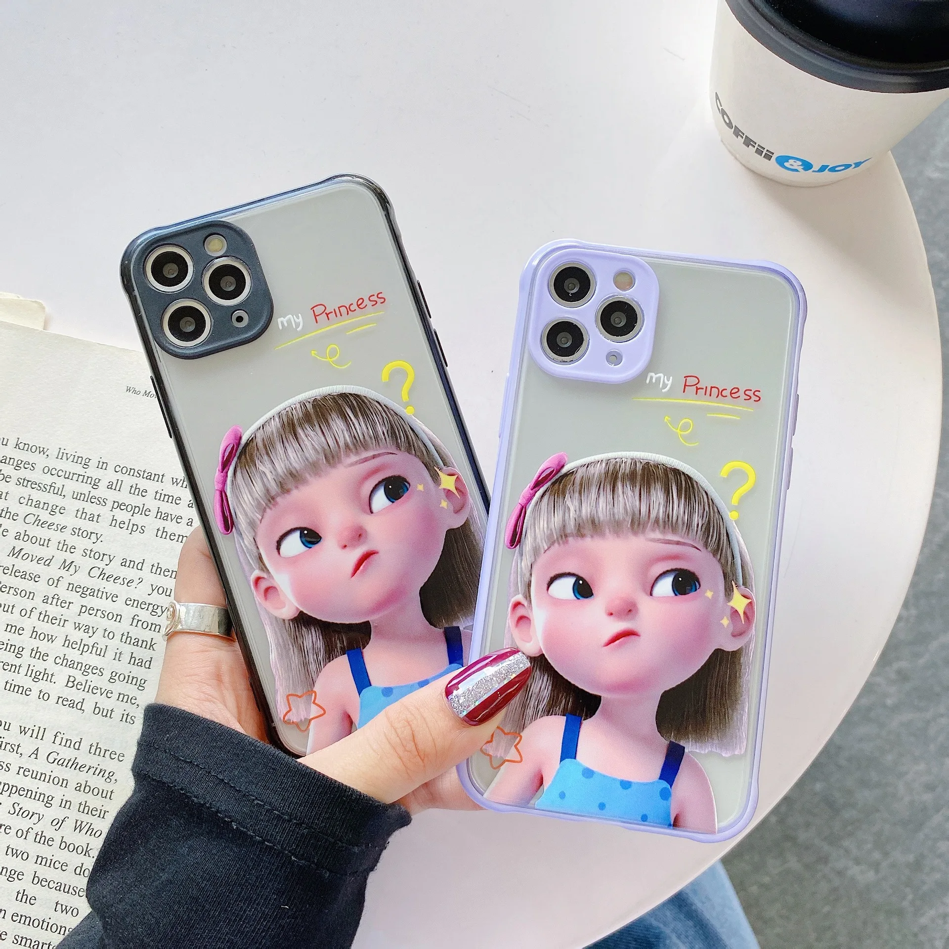 Custom Printed IMD Protective TPU Phone Case for iPhone 11 Women Frosted Mobile Phone Cover for iPhone 11 Pro/12 Mini/12/12 Pro