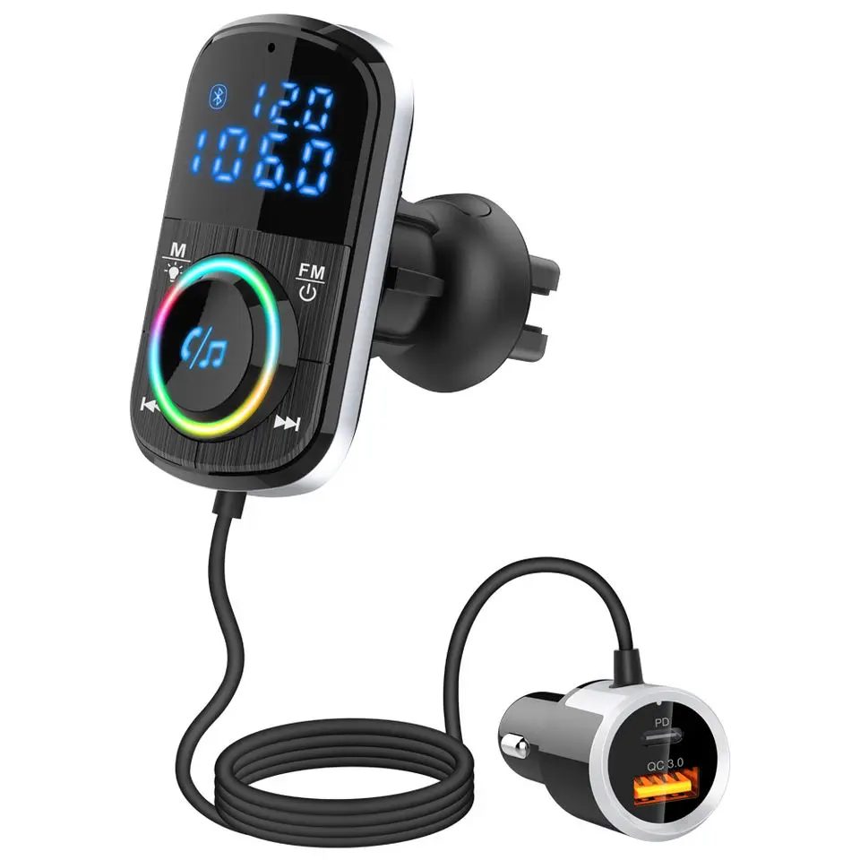 Bc71 3-in-1  Car Quick Charger Bluetooth Fm Transmitter With Tf Card  Slot Mp3 Player - Buy Car Bluetooth Fm Transmitter,Bluetooth Fm Transmitter  For Car,Car Charger Fm Transmitter Product on 